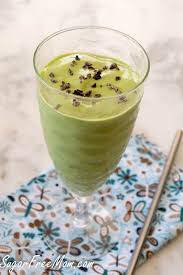 Minty Green Protein Smoothie Shake